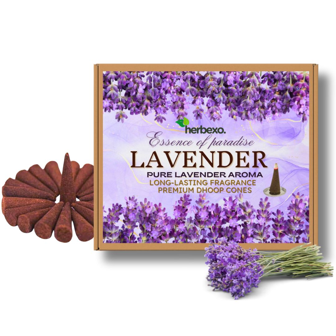 Serenity Aroma Dhoop Cones - 3-in-1 Fragrance Pack (Lavender, Jasmine, Rose) | 100% Natural, Non-Toxic, Long-Lasting Floral Incense for Calm & Comfort