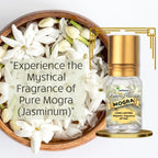 Pure Mogra Attar | Natural Jasmine (Mogra) Ittar for Pooja & Perfume | Alcohol-Free, Long-Lasting Floral Fragrance | Calming & Aromatic