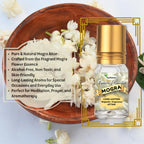 Pure Mogra Attar | Natural Jasmine (Mogra) Ittar for Pooja & Perfume | Alcohol-Free, Long-Lasting Floral Fragrance | Calming & Aromatic