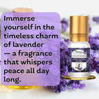 Lavender Attar 6ml | Pure Lavender Ittar Natural Itra | Long Lasting Floral Fragrance Perfume Oil for Men & Women | Alcohol Free Attar