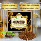 Herbexo Pure Oud Dhoop Cones - Premium Bakhoor Oud Incense - Aromatic Oudh Aroma - Ideal for Relaxation & Meditation - Eco-Friendly Slow Burning
