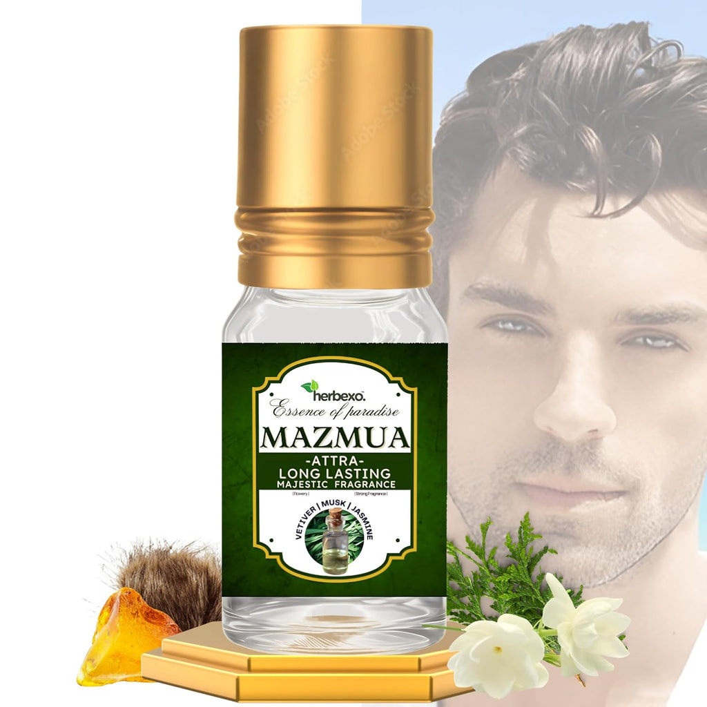 Majmua Attar | Mystical Fragrance with Herbal, Floral, Woody Notes | Unisex Natural Perfume Oil | Alcohol-Free itra | Long-Lasting ittra | 6ml (Majmua/Mazmua Attar)