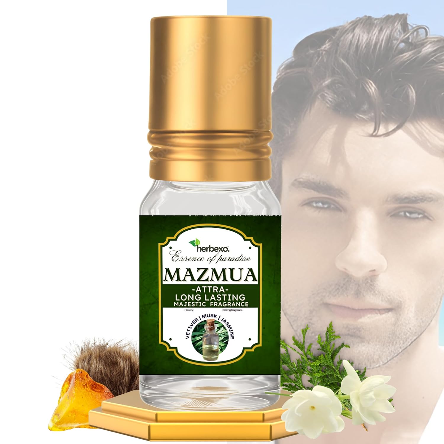 Majmua Attar | Mystical Fragrance with Herbal, Floral, Woody Notes | Unisex Natural Perfume Oil | Alcohol-Free itra | Long-Lasting ittra | 6ml (Majmua/Mazmua Attar)
