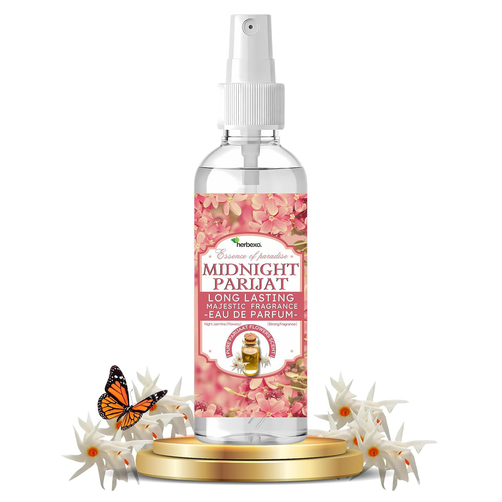 Midnight Parijat Eau de Parfum | Deep Night-Blooming Jasmine EDP | Long Lasting Floral Perfume Spray