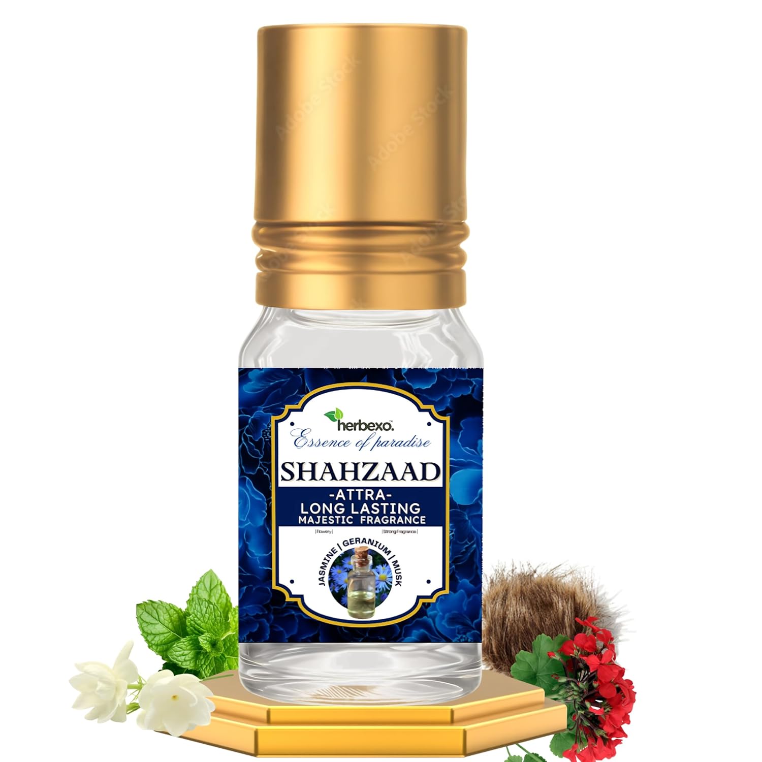 Shahzaad Attar Perfume for Men – Royal Blend of Woody, Spicy & Floral Notes – Alcohol-Free, 100% Natural, Long Lasting Roll-On Attar – 6ml