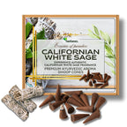 Californian White Sage Aroma Dhoop Cones - Natural Aroma for Cleansing and Purification (White Sage)