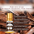 Sultan-e-Oud Attar | Rich & Long Lasting Oudh Ittar | Majestic Oriental Woody Fragrance | Alcohol-Free Natural Perfume Oil | 6m