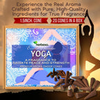 Yoga Herbal Dhoop Cones for Inner Balance & Calm – Natural Fragrance of Herbs & Flowers – Low Smoke, Charcoal-Free Herbal Dhoop Cones for Yoga, Meditation & Daily Pooja (Yoga)