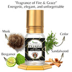 Tejasvi Attar for Men | Radiant Herbal Fragrance | Long-Lasting Alcohol-Free Perfume Oil | Natural Masculine Aroma | 6ml
