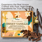 Sweet Vanilla Aroma Dhoop Cones - Natural Warm Fragrance for a Comforting Aroma (Vanilla)