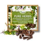 Pure Herbs Aroma Dhoop Cones - Natural Herbal Fragrance of Selected Herbs, Woods & Flowers (Pure Herbs)
