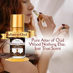 Sultan-e-Oud Attar | Rich & Long Lasting Oudh Ittar | Majestic Oriental Woody Fragrance | Alcohol-Free Natural Perfume Oil | 6m