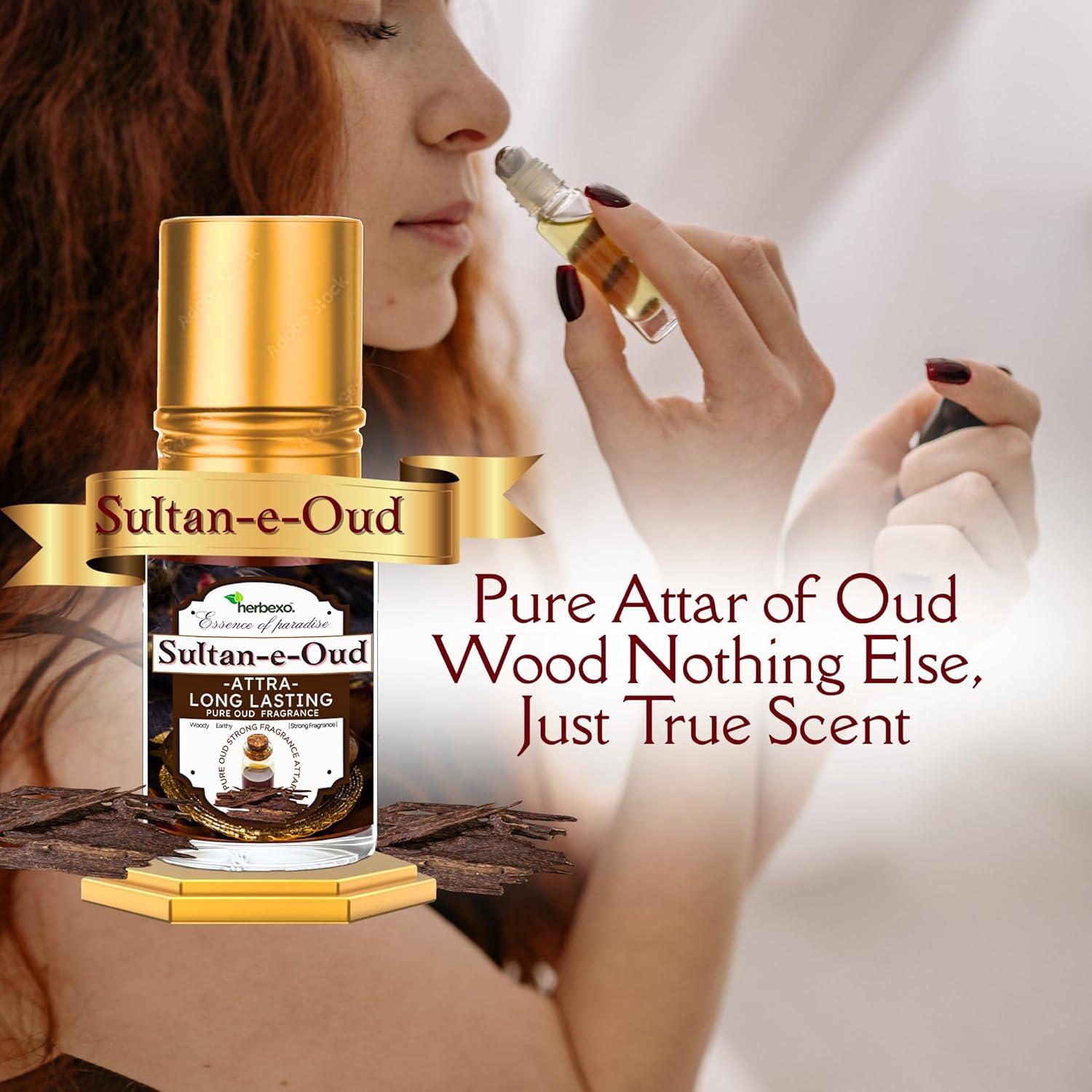 Sultan-e-Oud Attar | Rich & Long Lasting Oudh Ittar | Majestic Oriental Woody Fragrance | Alcohol-Free Natural Perfume Oil | 6m