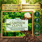 Natural Camphor & Clove Dhoop Cones for Pooja, Home Purification & Positive Energy, Long-Lasting Aroma