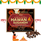 Hawan Sugandh Dhoop Cones (Pack of 2) Made with Havan Samagri Fragrances | Pure & Sacred Havan Dhup for Pooja, Meditation, Aura Cleansing & Positivity